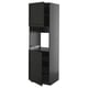 Armoire de cuisine METOD grise, de style traditionnel, partiellement ouverte.