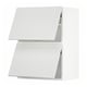 Ensemble d’armoires de cuisine blanc METOD ; Design moderne, rectangulaire, mural, à deux portes.