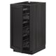 Armoire de cuisine METOD noire avec paniers coulissants à 3 fils, forme rectangulaire, finition grain de bois foncé.