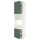METOD Élément haut pr appareils encastrés, blanc/Aspudden gris-vert foncé, 60x60x240 cm