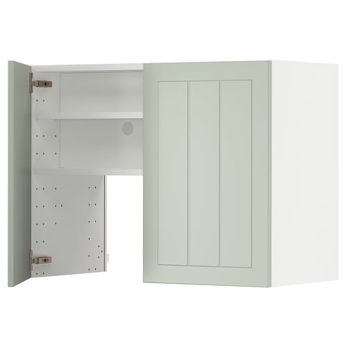 Armoire de cuisine METOD - verte, rectangulaire, en bois, étagères réglables.