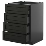 Meuble à tiroirs Ikea METOD pour le rangement de la cuisine.