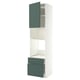 METOD / MAXIMERA Élément haut pr appareils encastrés, blanc/Aspudden gris-vert foncé, 60x60x240 cm