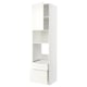 Meuble de cuisine blanc METOD avec tiroirs et étagères, design moderne.