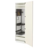 Armoire de cuisine METOD blanc cassé, 3 tiroirs, étagère réglable, design épuré.