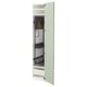 Une armoire de cuisine METOD verte avec organisateur, avec un tiroir et une étagère à l’intérieur.