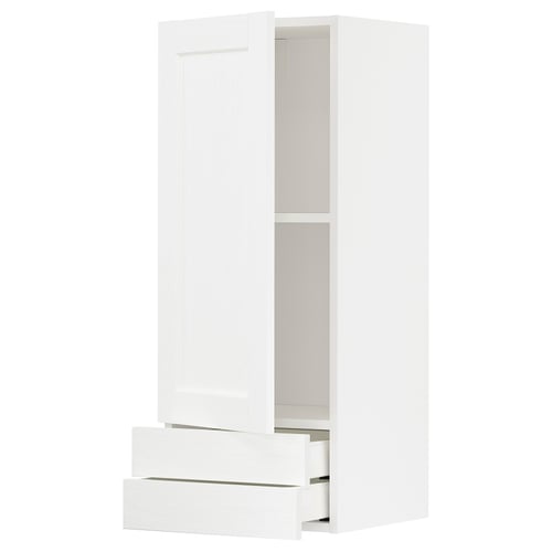 Armoire de cuisine blanche METOD avec tiroirs.