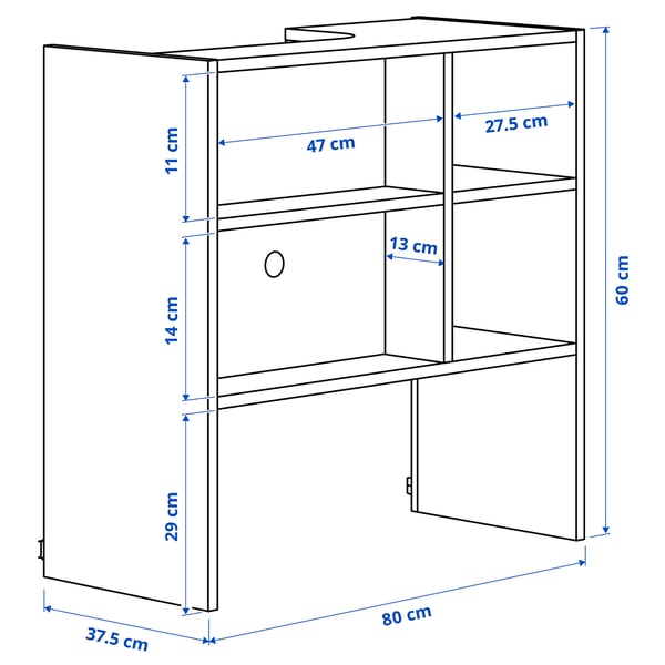 FULLSTÄNDIG Hotte aspirante murale, blanc, 80 cm - IKEA Belgique