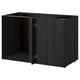 Armoire de cuisine METOD grise avec compartiments.