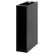Armoire de cuisine METOD noire, rectangulaire avec dos perforé, design robuste.