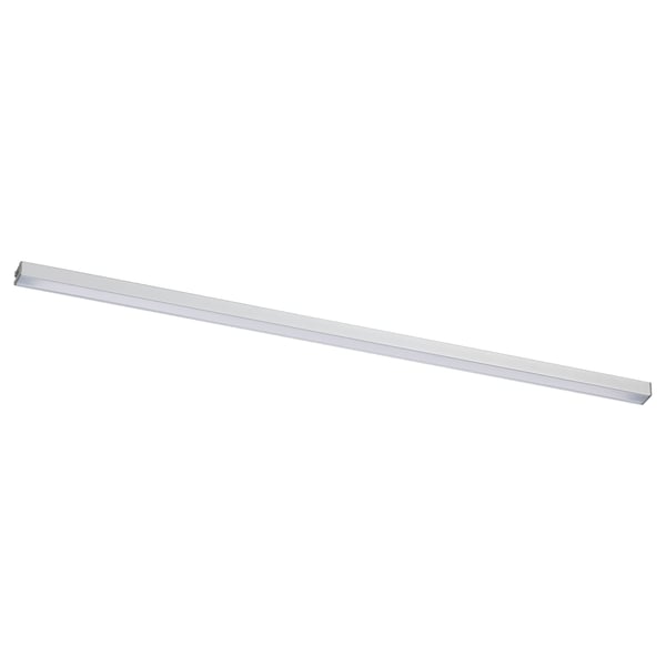 MITTLED : lumière de cuisine à led moderne, argent, aluminium et plastique, design linéaire élégant, parfait pour les surfaces de travail.