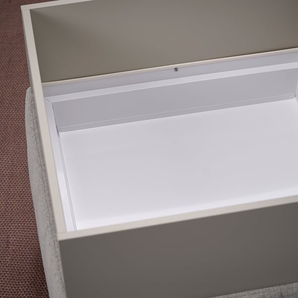 MITTZON Jardinière acoustique à roulettes, Gunnared beige, 70x70x75 cm