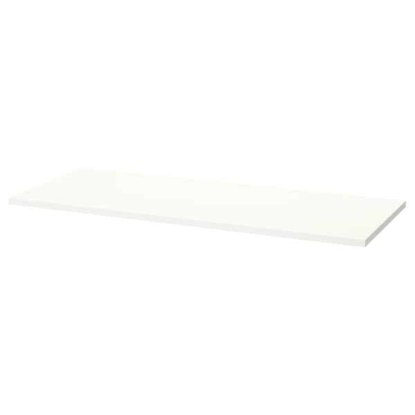 MITTZON : étagère rectangulaire blanche, surface en feuille de mélamine. Design simple et épuré.