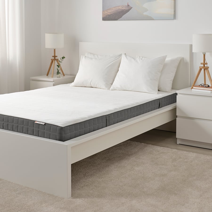 Matelas latex, miferme, gris foncé, 160x200 cm IKEA