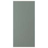 Un panneau d’armoire de cuisine NICKEBO en gris-vert avec un design lisse et rectangulaire. Il a une finition mate uniforme et mesure 30x60 cm.