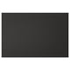 Design NICKEBO moderne rectangulaire noir avec une surface élégante et lisse.