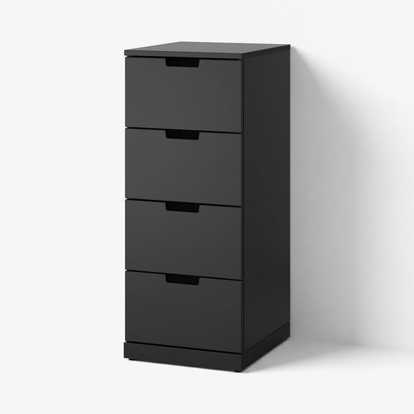 NORDLI Commode 4 tiroirs, anthracite, 40x99 cm