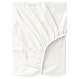 Cette image montre un ensemble de draps en flanelle NORDRUTA blanc. Il est doux, composé à 100 % de coton, conçu pour le confort.