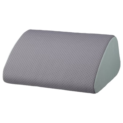 Un repose-pieds ÖVNING gris pour un soutien confortable et ergonomique.