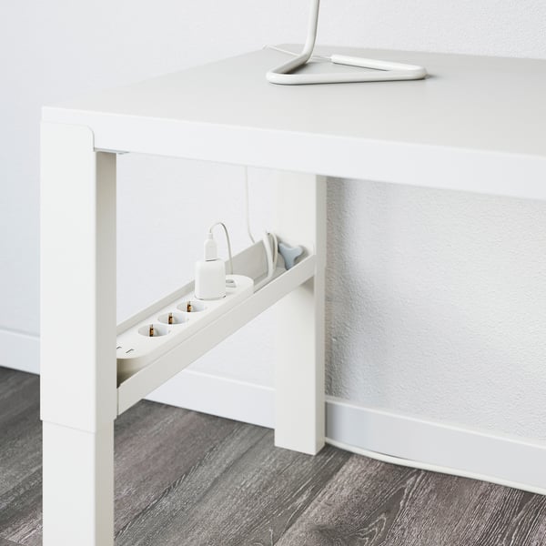 PÅHL Bureau, hauteur réglable blanc, 96x58 cm
