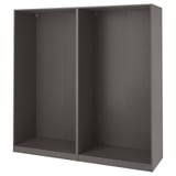 Cadre d’armoire PAX noir, rectangulaire, design minimaliste.
