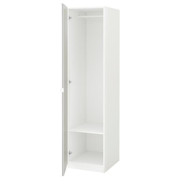 PAX Armoirependerie, blanc, Vikedal miroir, 50x60x201 cm IKEA Belgique