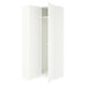 PAX / FORSAND Armoire d'angle, blanc/blanc, 111/88x236 cm