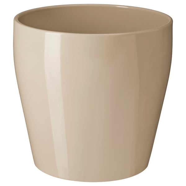 PERSILLADE Cache-pot, beige, 24 cm