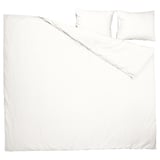 Ensemble housse de couette Tremble PILTANDVINGE, blanc, mélange polyester-viscose, rectangulaire, finition lisse.