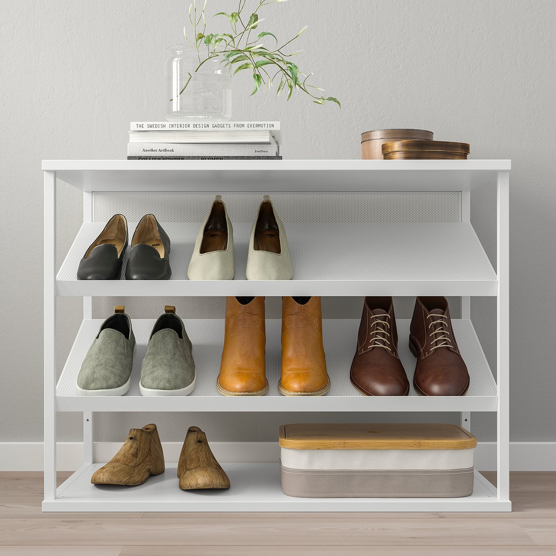 PLATSA Rangement ouvert pour chaussures blanc IKEA