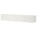Rangement PLATSA blanc avec plusieurs compartiments, minimaliste et moderne.