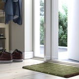 Tapis en laine POSTKONTOR vert/marron, antidérapant, s’adapte par entrée.