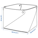 Illustration avec les mesures du produit : PUDDA.