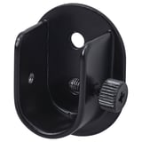Support de tringle à rideau noir, support de plafond réglable.