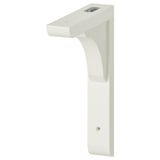 Un support RAMSHULT blanc, adapté aux étagères de 20 ou 30 cm de profondeur. Fabriqué en peinture acrylique et en panneaux de fibres, il est polyvalent et facile à monter.