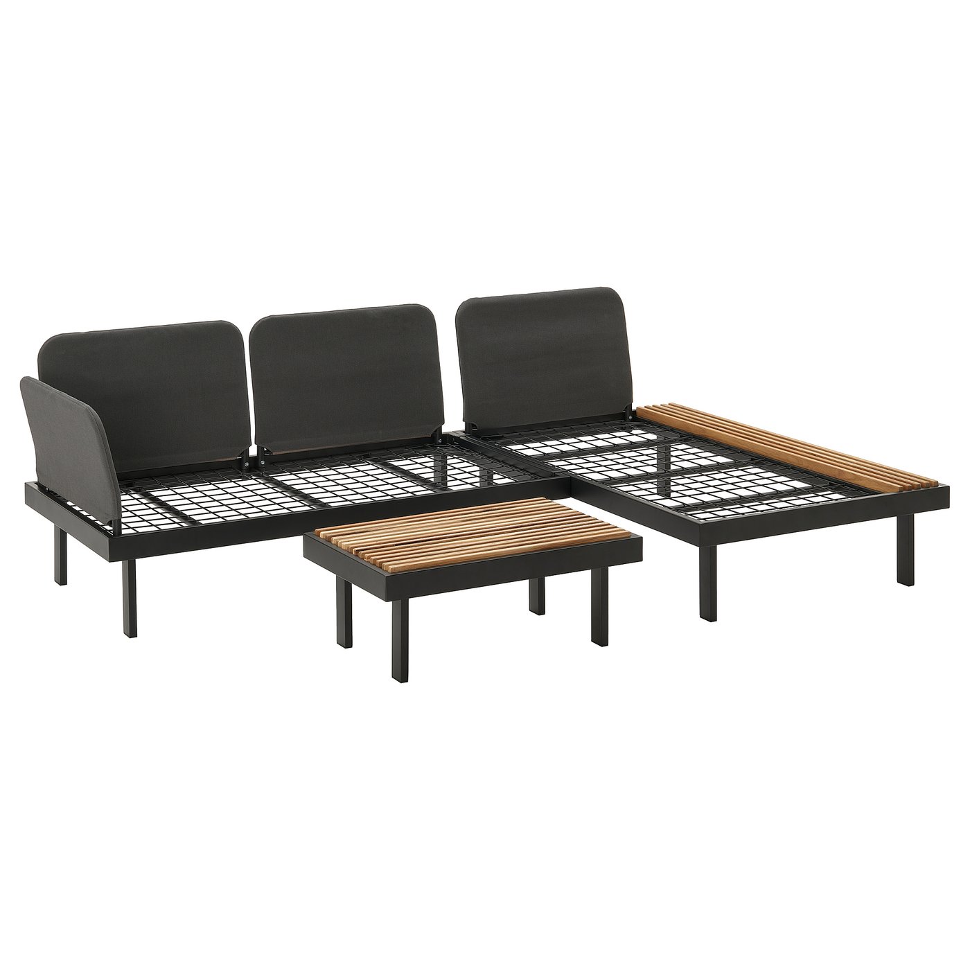 REVSKÄR Ensemble 3 places - anthracite extérieur