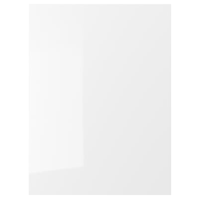 Armoire de cuisine RINGHULT en blanc avec finition brillante.