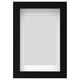 Cadre photo RÖDALM noir avec façade en plastique transparent, conçu pour différents placements de photos ; Moderne, polyvalent et sûr.