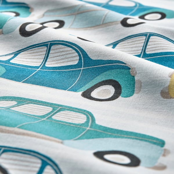 Rorande Housse Couette Et Taie Bebe Voitures Bleu 110x125 35x55 Cm Ikea