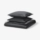 RUNDHAGTORN Housse de couette et 2 taies, anthracite, 240x220/50x60 cm