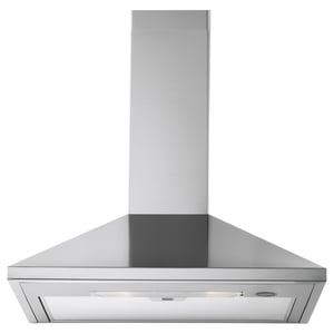 Hotte de cuisine en acier inoxydable. Design élégant et moderne. Lumière LED pour l’éclairage de la cuisson.