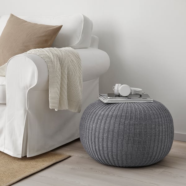 SANDARED Pouf - gris - IKEA