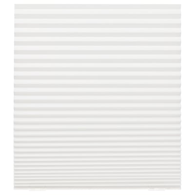 SCHOTTIS : blanc, rectangulaire, à motif horizontal, semi-transparent, store en polyester.