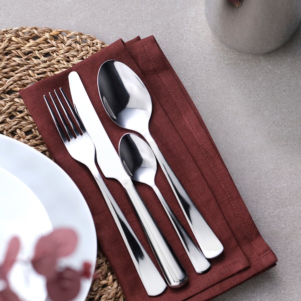 SEDLIG Ménagère 24 pièces, acier inoxydable
