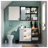 SILVERGLANS Baguette lumin LED salle de bain, intensité lumineuse réglable anthracite, 60 cm