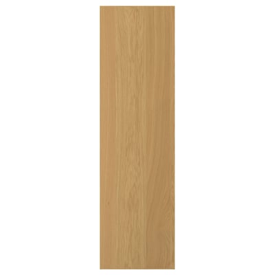 Une porte SINARP en bois de chêne clair. Son rectangulaire avec une finition en placage lisse. Un bord en chêne massif ajoute de la stabilité et de la durabilité.