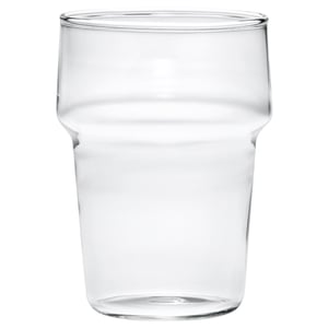 Gobelet en verre transparent et empilable SKINNFISK ; design simple et élégant ; Verre durable et résistant à la chaleur.
