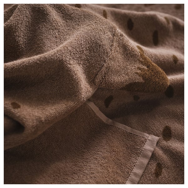 SKOGSDUVA Serviette à capuche, forme de lynx/brun, 70x140 cm