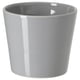 Option : Jardinière cylindrique en céramique grise