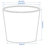 Illustration avec les mesures du produit : SKOGSVINBÄR.